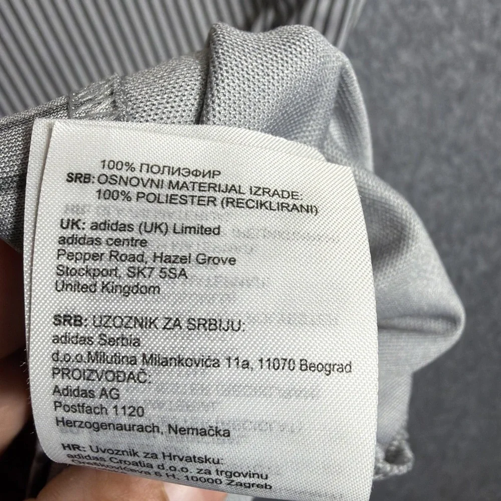 Adidas Golf Polo Shirt Men XL Gray Short Sleeve Preppy‎